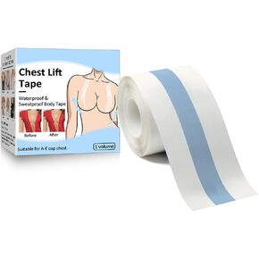 Waterproof Clear Boob Tape Lift Pasties Arm Tape for Flabby Arms Swimsuit Tape Tittytape Lift for Big Breast Push Up Strapless Dress, Small