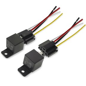 40A Automotive Relays JD-2912 4 Pin DC 36V 40A Relay Multi-Purpose Heavy Duty Standard Relay for Car Motor Pack of 2