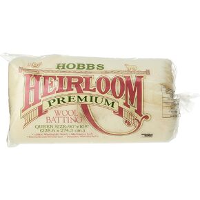 Hobbs WL90 Count Batting Heirloom Wool, 90" x 108"