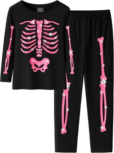 CYCHELRY Cute Cat Pajamas for Girls Size 12-18 Big Kids Long Sleeve and Pant Teens PJS Clothes Sleepwear 2PCS Set in Kuwait