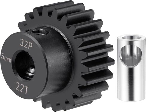 Steel 32P 5mm Pinion Gear 11T-24T Motor Gears for 1/5 1/6 1/8 1/10 1/14 1/16 1/18 RC Buggy Monster Truck Drift Car Off-Road Crawler Parts (16T) in Saudi Arabia
