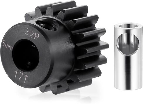 Steel 32P 5mm Pinion Gear 11T-24T Motor Gears for 1/5 1/6 1/8 1/10 1/14 1/16 1/18 RC Buggy Monster Truck Drift Car Off-Road Crawler Parts (16T) in Saudi Arabia