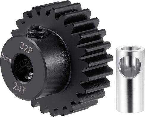 Steel 32P 5mm Pinion Gear 11T-24T Motor Gears for 1/5 1/6 1/8 1/10 1/14 1/16 1/18 RC Buggy Monster Truck Drift Car Off-Road Crawler Parts (16T) in Saudi Arabia