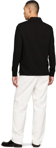 Tommy Hilfiger Men's Long Sleeve Polo Shirts in Regular Fit with Stretch and Organic Pique Cotton in Saudi Arabia