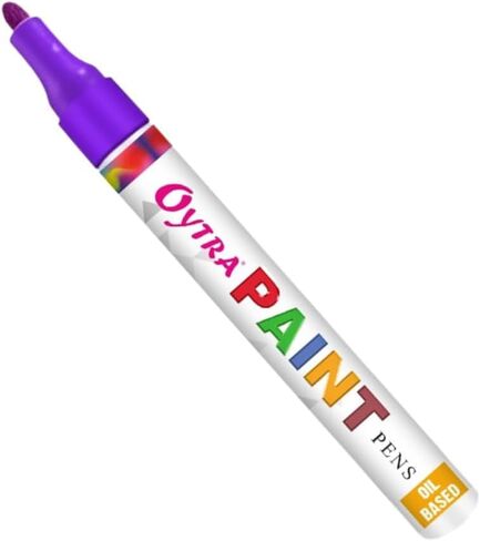 Paint Marker Pens Permanent Waterproof Oil Based Individual Pens Works and All Surfaces, Wood, Fabric, Steel, Glass (Red) in Saudi Arabia