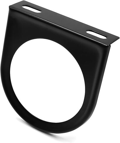 Single Gauge Mounting Panel, 2.1 Inch Gauge Mounting Panel Bracket Pod with Single Hole, Metal Gauge Pillar Bracket Holder for Most Vehicles' Dashboard, Car Accessories in Saudi Arabia