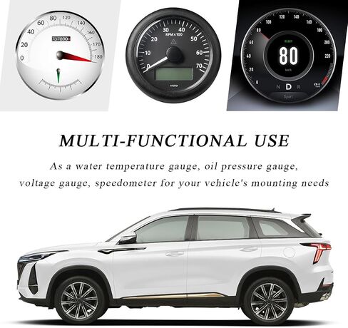 Single Gauge Mounting Panel, 2.1 Inch Gauge Mounting Panel Bracket Pod with Single Hole, Metal Gauge Pillar Bracket Holder for Most Vehicles' Dashboard, Car Accessories in Saudi Arabia