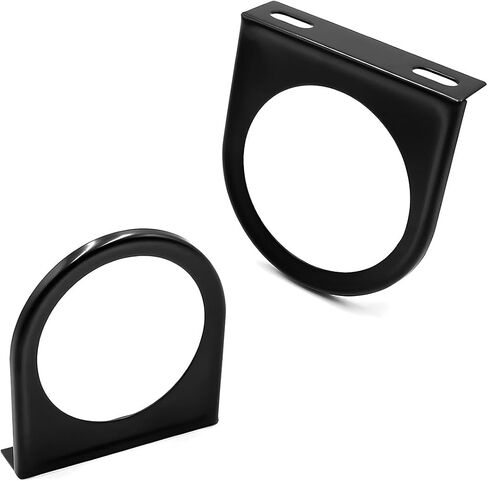 Single Gauge Mounting Panel, 2.1 Inch Gauge Mounting Panel Bracket Pod with Single Hole, Metal Gauge Pillar Bracket Holder for Most Vehicles' Dashboard, Car Accessories in Saudi Arabia