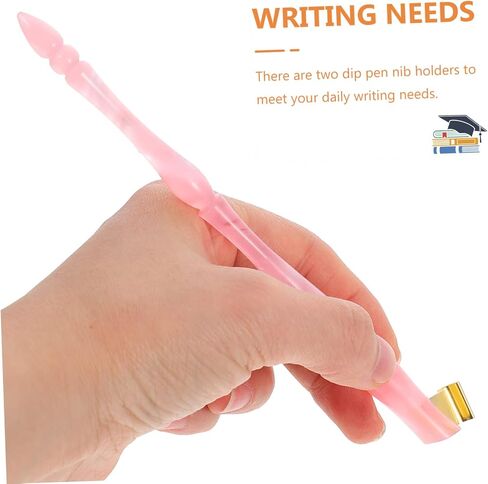 Diagonal Pen Dip Pen Holder Calligraphy Pen Holder Oblique Calligraphy Pen Dip Pen Holder Calligraphy Pen Holder Left Handed Oblique Pen Household Metal Supplies Student in Saudi Arabia