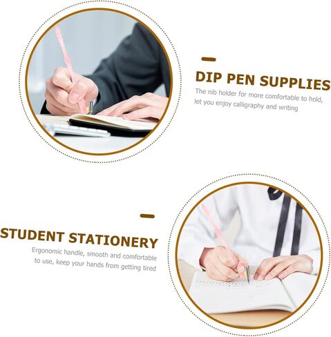 Diagonal Pen Dip Pen Holder Calligraphy Pen Holder Oblique Calligraphy Pen Dip Pen Holder Calligraphy Pen Holder Left Handed Oblique Pen Household Metal Supplies Student in Saudi Arabia
