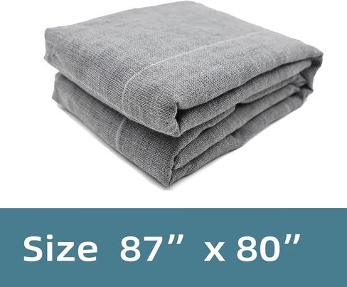 Primary Tufting Cloth with Marked Lines, Large Size Needlework Fabric, Monk's Cloth for Tufting Gun, Rug-Punch, Punch Needle, Gray (87''x80'') in Saudi Arabia