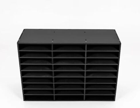 Literature Organizers, Compartments Office Mail Sorter Organizer, Literature Sorter for Office, Home, Classroom (24 Slots, White) in Saudi Arabia