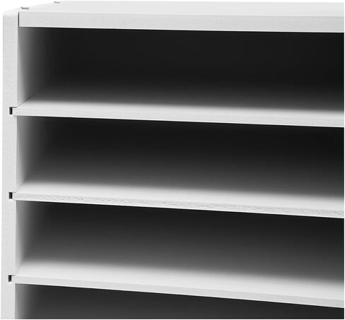 Literature Organizers, Compartments Office Mail Sorter Organizer, Literature Sorter for Office, Home, Classroom (24 Slots, White) in Saudi Arabia