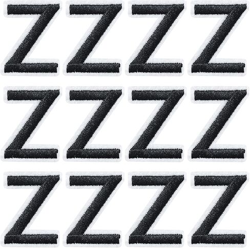 12Pcs of Letter Patches, 1.5 Inch Iron on Letter Patches for Clothing, Blue Alphabet Embroidered Patch for Clothes, Dress, Hat, Socks, Jeans, DIY Accessories-Blue L in Saudi Arabia