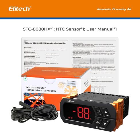 جهاز التحكم الرقمي في درجة الحرارة في تذويب الجليد التلقائي، ترموستات مئوية، الولايات المتحدة الأمريكية كاندا 110 فولت in Kuwait