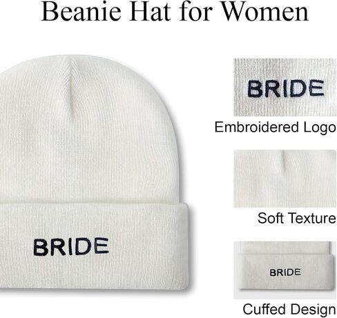 Mr&MrsGifts Bride and Groom Beanie Hats Couples Gift Ideas Bride and Groom Gifts Matching Beanies for Couples in Saudi Arabia