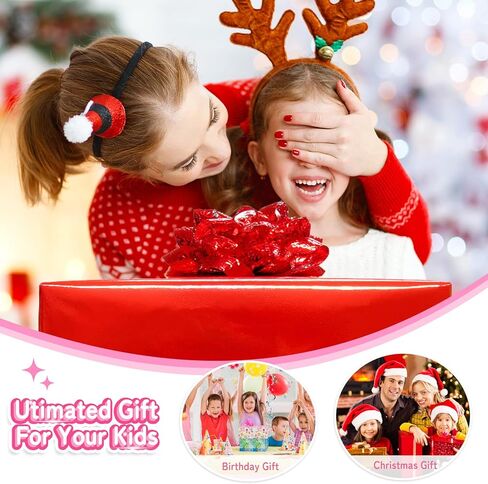 JOYMOR Ride on Truck with Remote Control, 4 Wheels 12V Battery Powered Kids Car, with LED Headlight/Horn Button/ MP3 Player/USB Port/Forward Backward/Kids Girl Boy (Pink) in Kuwait