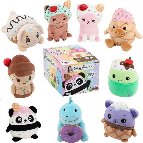 Moriah Elizabeth 6" Mini Mystery Plush – Series 2; 2 Pack Bundle; YouTube Craft Channel, Blind Box, 2 of 9 Possible, Official Merch in Saudi Arabia