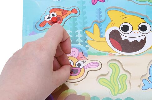 لوحة ربط شخصيات Big Show من Toyland® Baby Shark - ألعاب ألغاز فرز للأطفال الصغار - عمر 18 شهرًا فما فوق in Saudi Arabia