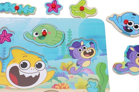 لوحة ربط شخصيات Big Show من Toyland® Baby Shark - ألعاب ألغاز فرز للأطفال الصغار - عمر 18 شهرًا فما فوق in Saudi Arabia