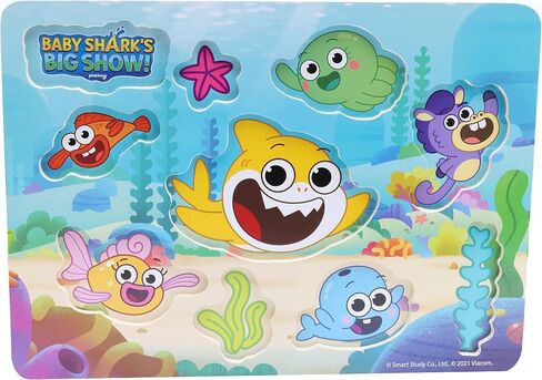 لوحة ربط شخصيات Big Show من Toyland® Baby Shark - ألعاب ألغاز فرز للأطفال الصغار - عمر 18 شهرًا فما فوق in Saudi Arabia