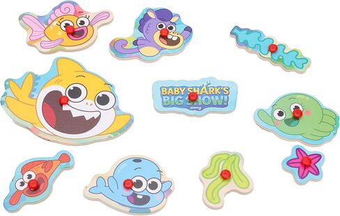لوحة ربط شخصيات Big Show من Toyland® Baby Shark - ألعاب ألغاز فرز للأطفال الصغار - عمر 18 شهرًا فما فوق in Saudi Arabia