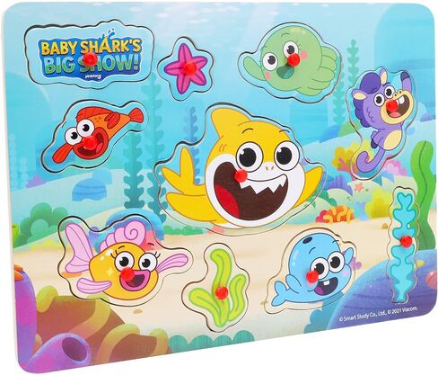 لوحة ربط شخصيات Big Show من Toyland® Baby Shark - ألعاب ألغاز فرز للأطفال الصغار - عمر 18 شهرًا فما فوق in Saudi Arabia