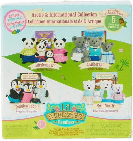 Li'l Woodzeez – The Pitterpotemus Hippo Family – Wedding Set of 7 Collectible Posable Hippo Figures – Pretend Play Doll Figures – Gift Toy for Kids Age 3+ in Saudi Arabia