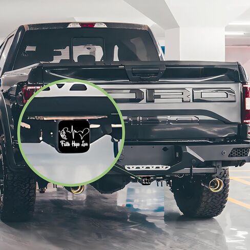 Butterfly Logo Faith Hope Love Tow Hitch Cove Trailer Hitch Cover Universal 2" Square Hitch Cover Plug Cap,Heavy Duty Trailer Hitch Tube Rubber Covers for Trucks SUV Cars in Saudi Arabia