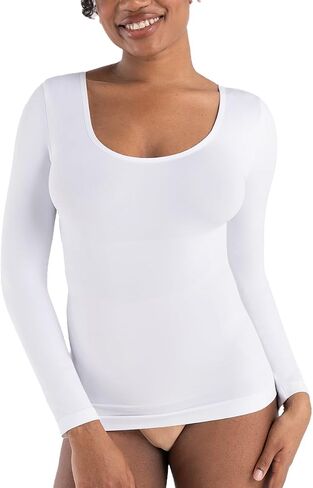 SHAPERMINT Cami Shaper, Womens Long Sleeve T Shirts, Long Sleeve Tops for Women, Compression Shirt Women Long Sleeve Tops in Kuwait