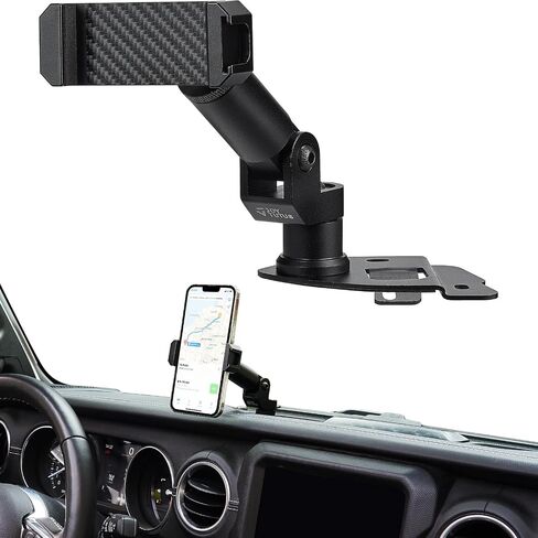 JOYTUTUS Heavy Duty Phone Mount for 4XE, Dash Mount Cell Phone Holder Compatible with 2021-2023 Wrangler 4XE, Compatible with iPhone Android Smartphone, Driver Side in Saudi Arabia