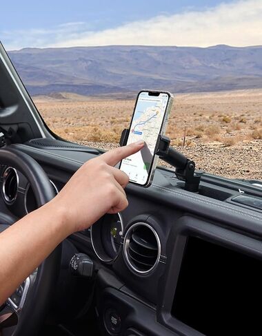 JOYTUTUS Heavy Duty Phone Mount for 4XE, Dash Mount Cell Phone Holder Compatible with 2021-2023 Wrangler 4XE, Compatible with iPhone Android Smartphone, Driver Side in Saudi Arabia