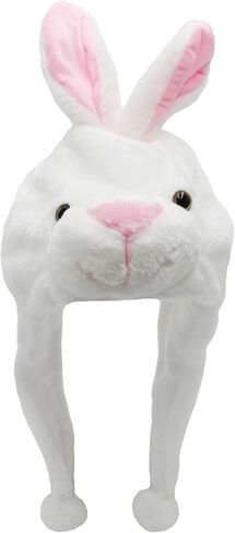 Plush Animal Hat for Halloween Christmas, Cozy Funny Hats Novelty Party Cap for Kids Girls Boys - One Size in Saudi Arabia