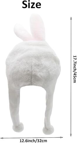 Plush Animal Hat for Halloween Christmas, Cozy Funny Hats Novelty Party Cap for Kids Girls Boys - One Size in Saudi Arabia