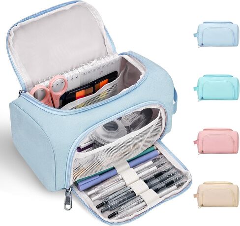 Large Pencil Pouch,Pencil Case Aesthetic,Zipper Pencil Box For Girls Back To School Supplies Emergency Bag Makeup Bag in Saudi Arabia