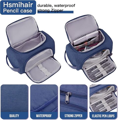 Large Pencil Pouch,Pencil Case Aesthetic,Zipper Pencil Box For Girls Back To School Supplies Emergency Bag Makeup Bag in Saudi Arabia