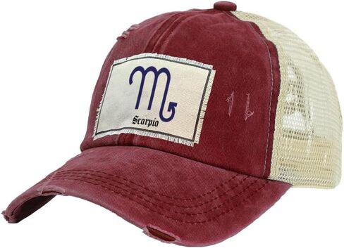 BRIEF INSANITY Trucker Hat - Fun Zodiac Astrology Themed Novelty Snapback Hat | Unisex Adult Trucker Cap in Kuwait