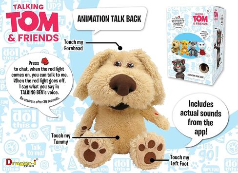 لعبة Talking Friends Talking Ben المتحركة التفاعلية المحبوبة مع خاصية التحدث بطول 12 بوصة / 30 سم in Kuwait