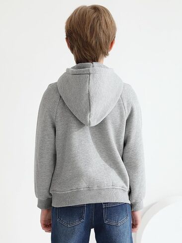 Haloumoning Boys Zip Up Fleece Hoodies Kids Raglan Long Sleeve Lightweight Hooded Sweatshirts with Pocket 5-14 Years in Saudi Arabia