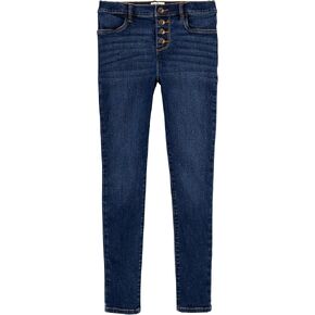 OshKosh B'Gosh Girls' Little Super Skinny CORE Denim DM10866 Marine Blue 3112, 5