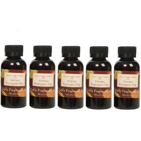 Hosley Set of 5, 56 ml 1.86 fl oz Premium Honey Pumpkin Pie Fragrance Warming Oils