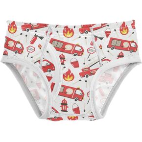 Pigsaly Boys' Underwear Firefighter Fire Truck Boys Briefs Ladder Extinguisher Hose Toddler Underwear 2T