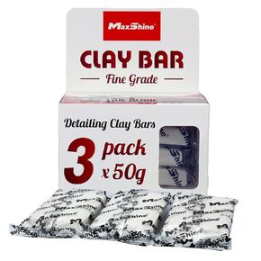 Maxshine Magic Clay Bar 3-Pack (150g) Fine Grade Material for Car Clay Bar Auto Detailing - Efficiently Cleans & Removes Surface Contaminants from Paintwork, Glass, Plastic, & Metal Surfaces