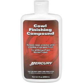 Mercury 859023K1 High-Gloss Cowl Finishing Compound, Fine Grit, 8.4 Fluid Ounce Bottle