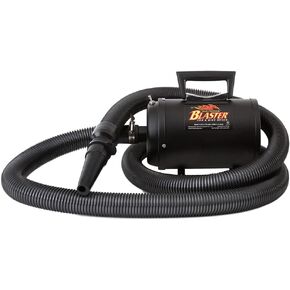 METROVAC Air Force Blaster, Lightweight Car & Motorcycle Vacuum Cleaner, Dryer with Truck Air Duster - Black
