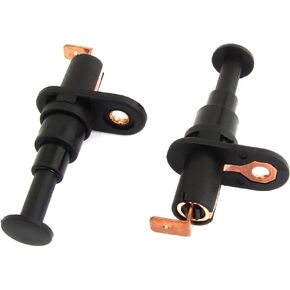 uxcell 2 Pcs 19D Black Door Jamb Courtesy Lamp Light Switch for Car