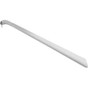 Stainless Steel Shoe Horn Shiny Silver Metal Shoehorn with Comfort Grip Shoe Horn Long Handle Extra Long Shoe Horn for Seniors Elderly 41x4cm