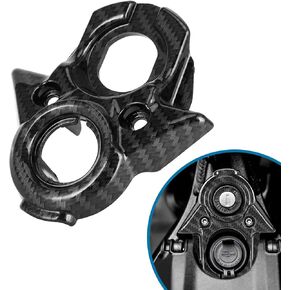 Water Transfer Key Switch Cover for Surron S/X,Imitation Carbon Fiber Pattern Central Control Decorative Cover for Sur Ron Light Bee X/X160/X260, Black