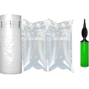 Packing Air Pillows for Shipping, 300 Count Inflatable Packaging Air Bags with Pump, Purse Fillers for Shape, Space Saving Air Cushion Package Alternative to Packing Peanuts, 3.54'' x 7.87''