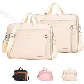 Slim Laptop Bag 15.6/17.3 Inch Laptop Briefcase for Women, Elegant Waterproof Shoulder Bags, Computer Messenger Bag